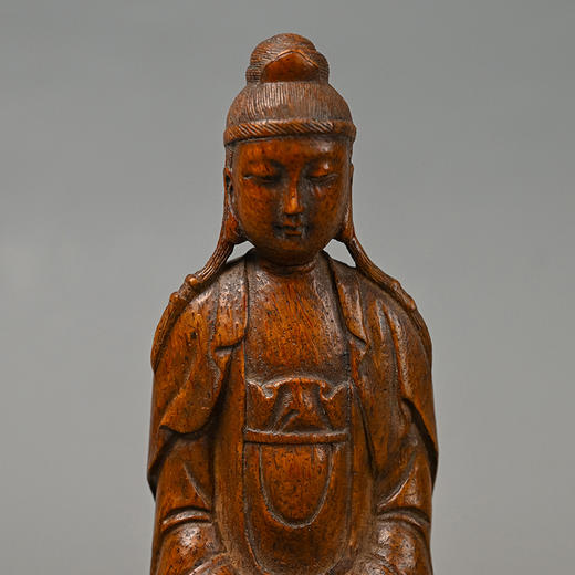 清 竹雕观音像 商品图2