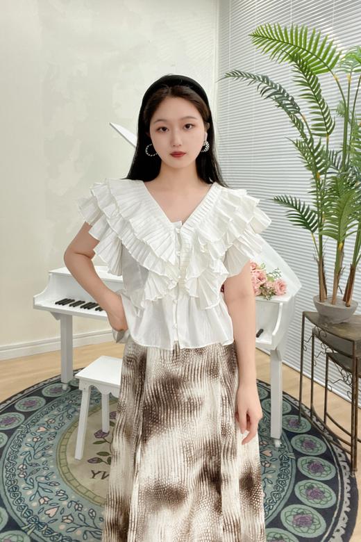 臣禾花染半身裙K222031657 商品图2