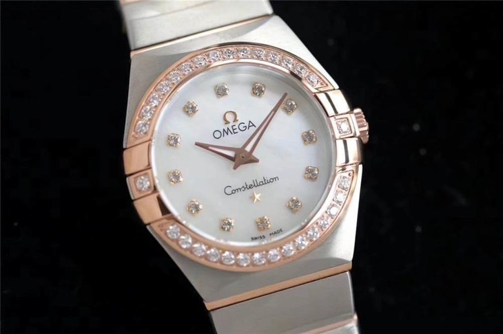 ZF厂欧米茄星座复刻表-24mm石英款曼哈顿女表对比正品