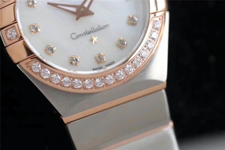 ZF厂欧米茄星座复刻表-24mm石英款曼哈顿女表对比正品