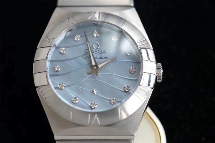 ZF厂欧米茄星座复刻表-24mm石英款曼哈顿女表对比正品