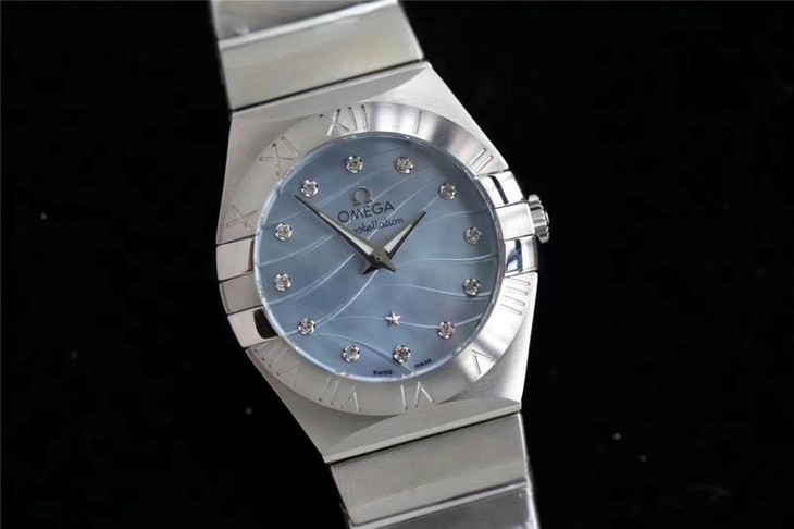 ZF厂欧米茄星座复刻表-24mm石英款曼哈顿女表对比正品