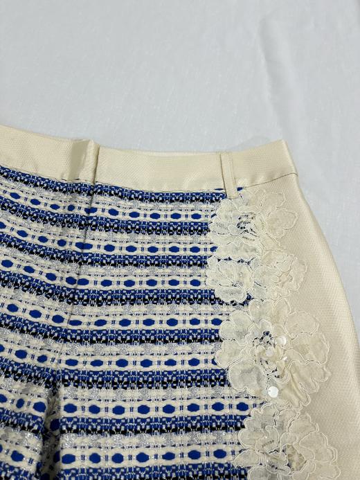 臣禾小香风花呢拼接短裤81615022 商品图2