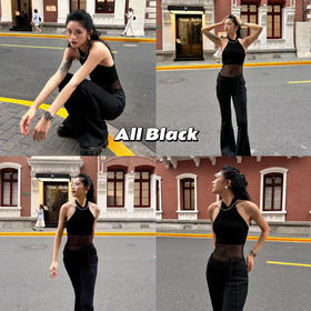 新品上身｜被晒成的小麦色和all black的穿搭刚刚好🤎