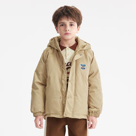 【MQD】童装冬季时尚加厚加绒保暖连帽羽绒服工装风儿童外套