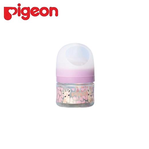 贝亲自然实感Ⅲ宽口径彩绘PPSU奶瓶80ml（SS号奶嘴）-长颈鹿 商品图0