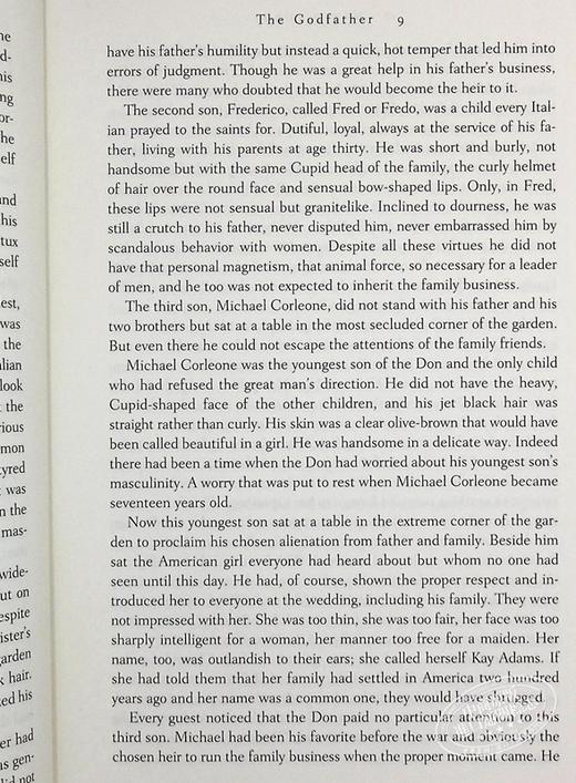 【中商原版】教父 豪华版 英文原版 The Godfather Deluxe Edition Mario Puzo 马里奥 普佐 影视 电影原著 商品图6