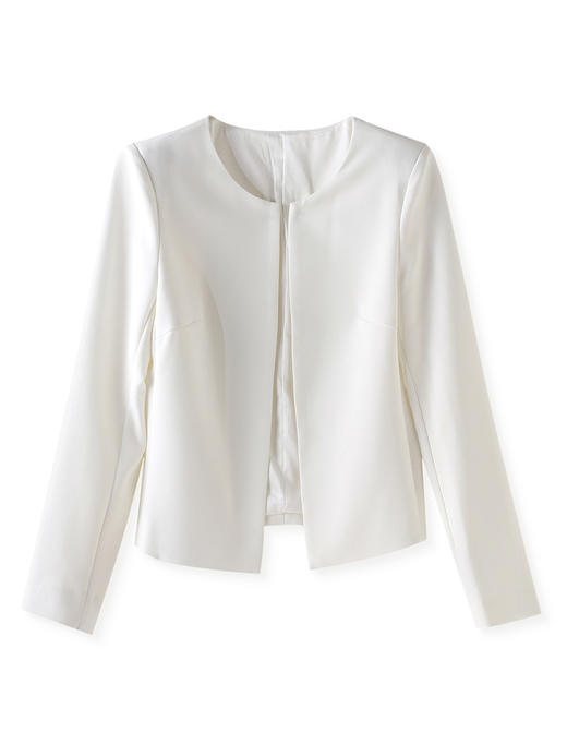 通勤百搭，秋季气质纯色显瘦宽松H型短款西装外套上衣WLZD-2318410 商品图4