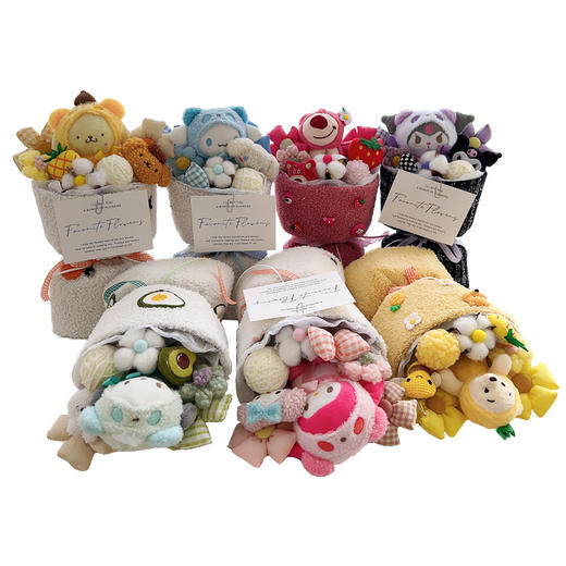 【情人节七夕礼物！玩偶花束摆件】 毛绒玩偶花束成品，小熊玫瑰花公仔，贴心鲜花担当。送闺蜜生日、情人节、七夕，一路相伴。 商品图4