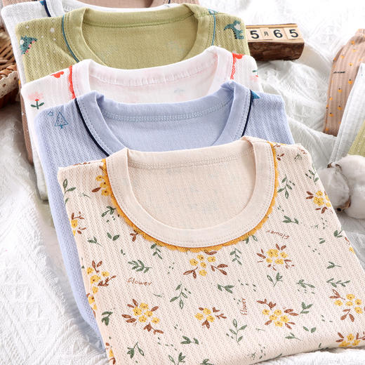 【清仓捡漏39元起】80-160码，A类男女童内衣套装，纯棉内衣套装，舒适透气，透气排汗，适合中大童穿着sh 商品图6