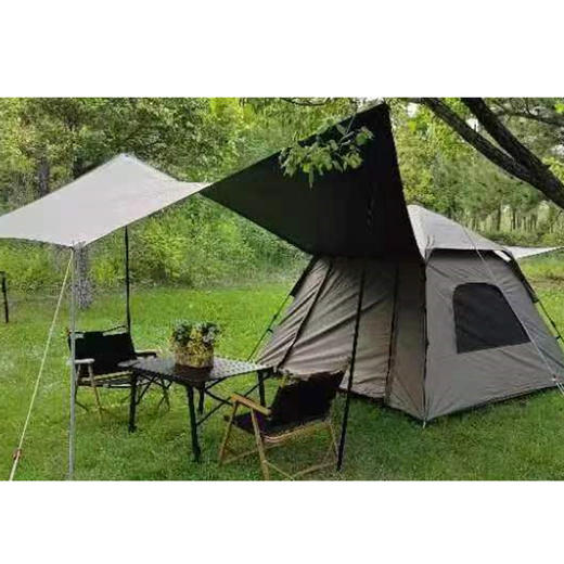 芊陌鸟户外-家庭露营套装（天幕+黑胶帐篷） 商品图0
