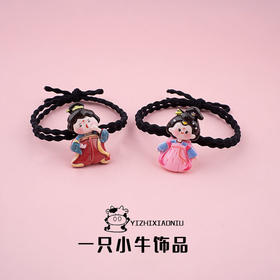 网红ins可爱唐装公主头饰头绳甜美少女扎头发绳少年发圈儿童皮筋