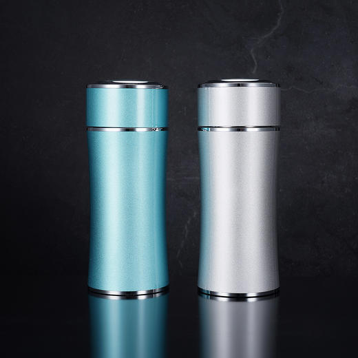 子佩集S999银【修身齐家】杯摆件【HQX002】纯银内胆-天蓝泡茶杯2308 商品图1