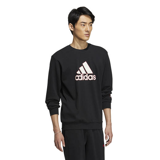 【库存有限，无货将作退款，介意勿拍】Adidas/阿迪达斯卫衣男春季新年款运动服圆领上衣长袖套头衫HZ3023 商品图2