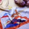 【特价】瑞兽丝语系列100%桑蚕丝 真丝小方巾50*50cm 商品缩略图3