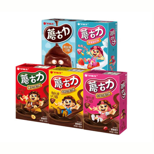 好丽友蘑古力红豆巧克力味48g 商品图1