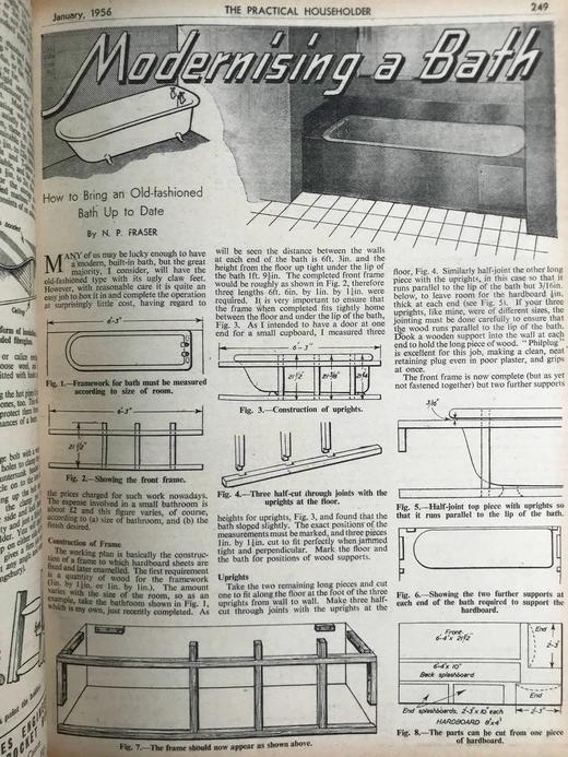 1955年10月-1956年11月 实用家居杂志 数百幅插图 精装16开 商品图8