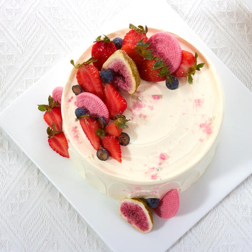 清凉夏日-草莓恋人冰淇淋蛋糕-约6寸【网红蛋糕】 商品图1