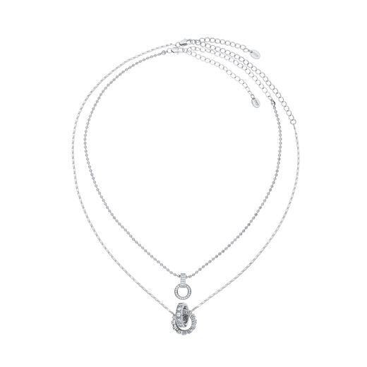 INBB0304 环环相扣双环双层项链个性叠戴时尚项链男女情侣｜ INCH EDITION 时光不惑系列 商品图7