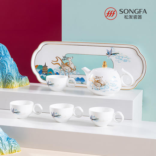 6头抬头见喜茶具 商品图1