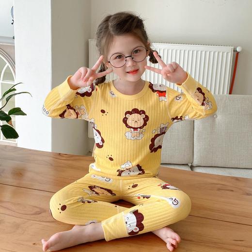 【清仓捡漏价69元2套】23儿童秋衣秋裤套装，纯棉面料，透气舒适，保暖防寒。男女通用，适合春秋冬三季穿着。无骨家居服设计，舒适自由。宝宝棉毛衫，柔软亲肤，呵护宝贝健康成长。sh 商品图3