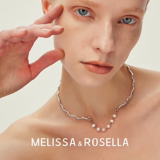 MELISSA&ROSELLA  轨迹系列闪耀宝石曲线轨迹多用珍珠项圈 商品图9