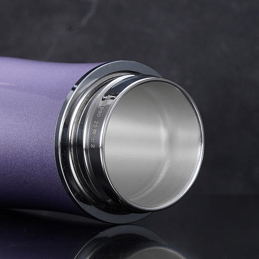 子佩集S999银【流楚窈窕】杯摆件【ZX011】纯银内胆-浅紫泡茶杯2308 商品图3