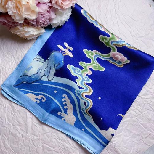 【特价】瑞兽丝语系列100%桑蚕丝 真丝小方巾50*50cm 商品图2