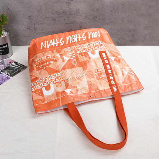 牛首山文创杜邦纸袋防水环保袋通勤手提袋大容量购物袋创意礼品袋 商品图1