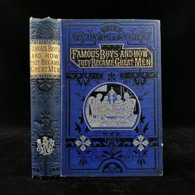 约19世纪后期 伟人故事集 约7幅插图 漆布精装32开