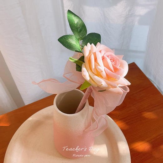 创意笔花笔教师节礼物 签字笔送老师礼品花束笔手工玫瑰花 商品图6