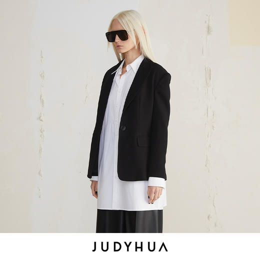 JUDYHUA 背弧线镂空设计款西装 商品图1