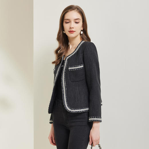 NG112斯尔丽瑟俪2023新款小香风百搭外套 商品图2