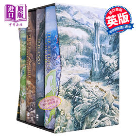 【中商原版】指环王4册套装 Alan Lee插图版 英文原版 The Hobbit The Lord of the Rings Boxed Set JRR Tolkien