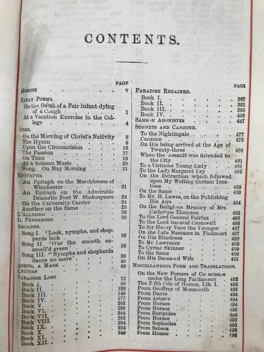 约19世纪后期 弥尔顿诗集 9幅插图 漆布精装32开 商品图3