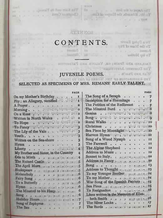 约19世纪后期 赫曼斯夫人诗集 8幅插图 漆布精装32开 商品图3