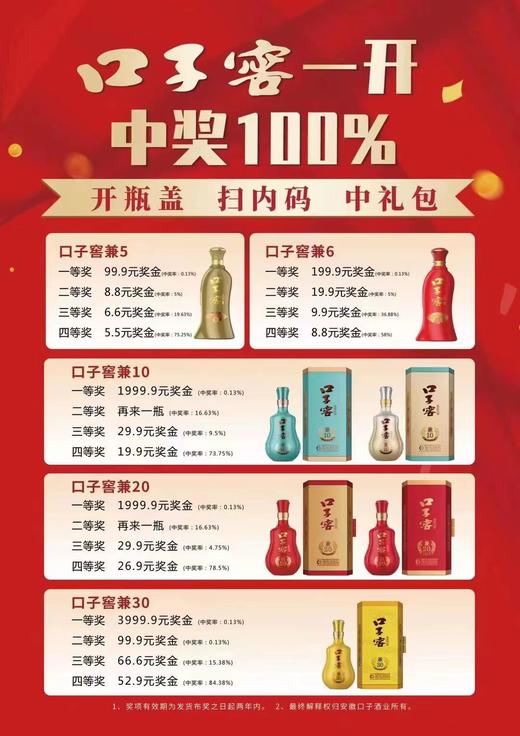 口子窖 六年型 兼香型 白酒 41° 450ml*4瓶 整箱装【BC】【QC】 商品图5