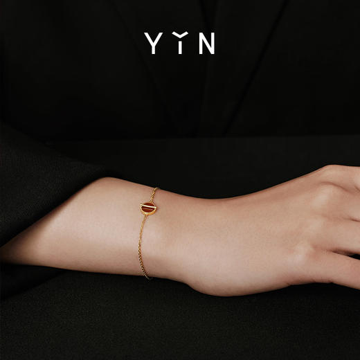 「因」系列黄金比手链-红玉髓-三花五花 商品图5