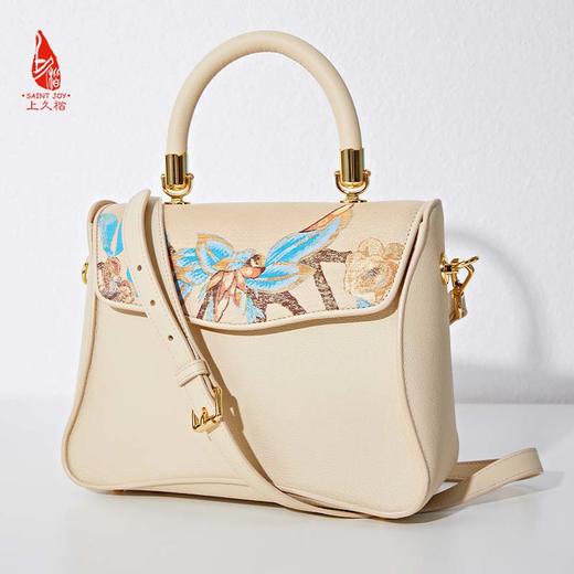 SAINTJOY/上久楷 宋锦女式拎包  锦织玉叶 BWS23A0101 商品图10