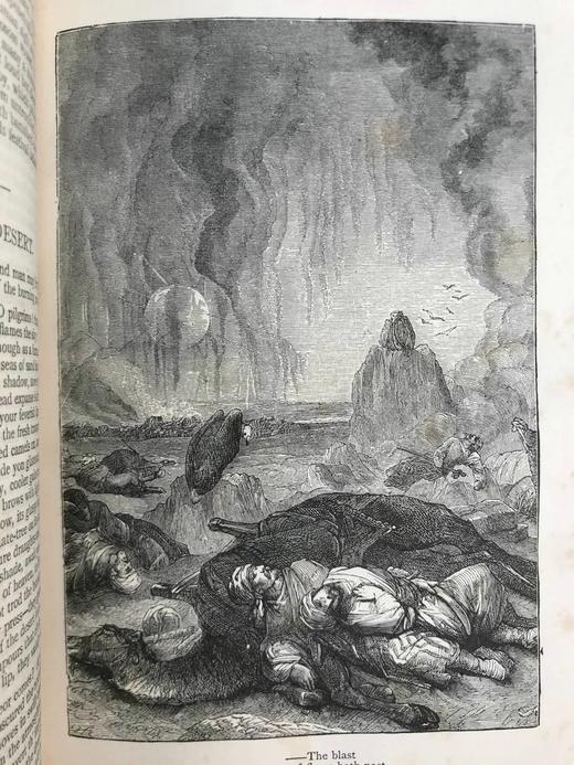 约19世纪后期 赫曼斯夫人诗集 8幅插图 漆布精装32开 商品图8