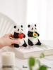 满杯欧气几何熊猫创意桌面办公室汽车车载艺术摆件小众ins 青红皂白 商品缩略图1