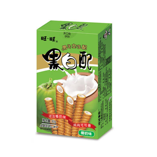 旺旺黑白配椰奶味【60g】 商品图0