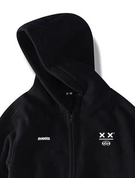 XX=√黑色带帽卫衣
