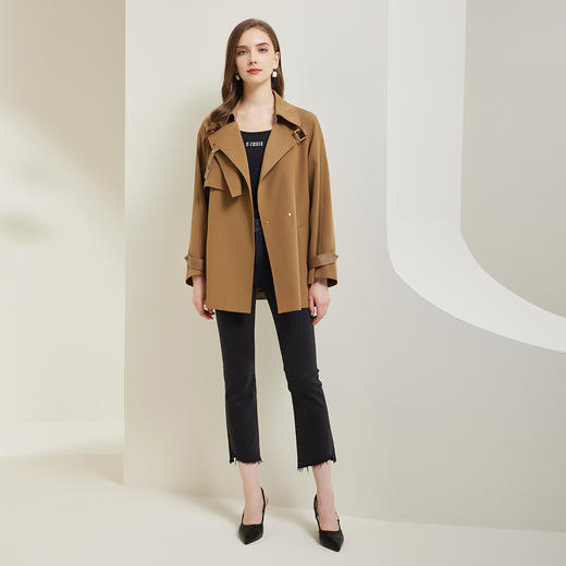 PE0A1斯尔丽瑟俪2023秋季新款一手长百搭实穿风衣 商品图3