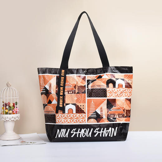 牛首山文创杜邦纸袋防水环保袋通勤手提袋大容量购物袋创意礼品袋 商品图2