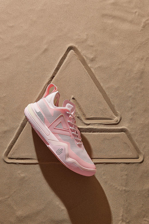 匹克 态极 维金斯AW1 防滑耐磨 低帮 篮球鞋  男款  粉  DA330877 商品图1