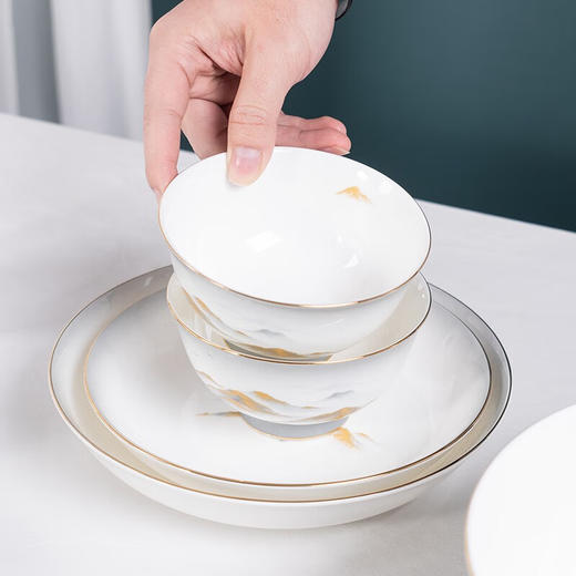 德铂Debo 金山银山陶瓷碗筷套装 (厨房用具) DEP-779 商品图9