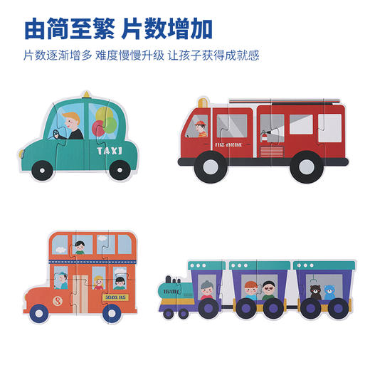 花芽大块纸拼图，由简到难算数增加，锻炼宝宝手部灵活力，采用原生纸浆压缩安全环保~ 商品图1