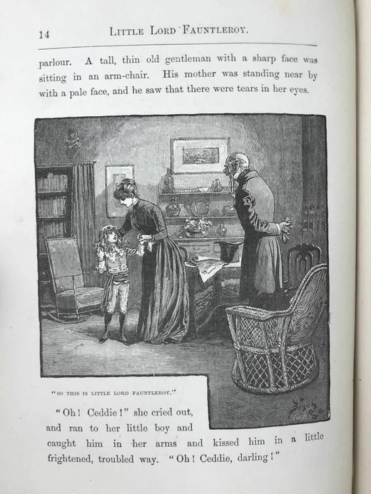 1888年 弗朗西丝·霍奇森·伯内特《小爵爷》 26幅插图 漆布精装大32开 商品图13