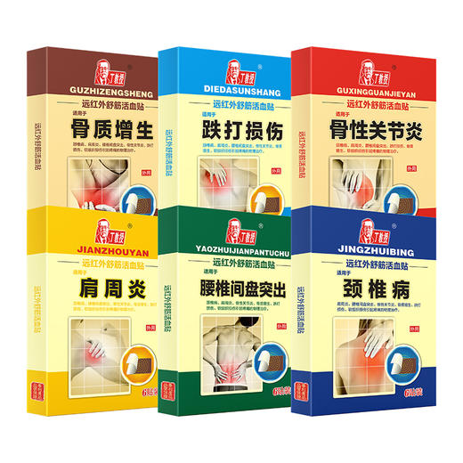 【颈肩腰膝关节分型】丁教授医用冷敷帖 6贴/盒 商品图0